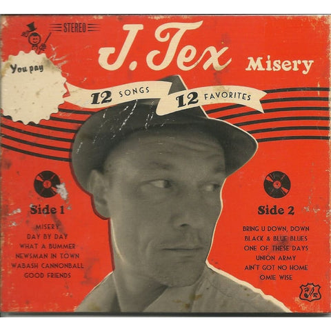 J Tex - Misery Cd - Digi-Pack