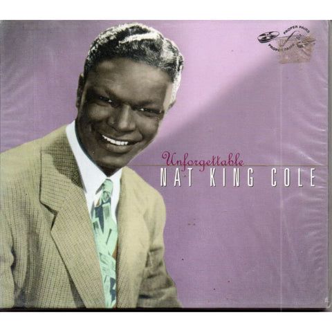 NAT KING COLE - Unforgettable CD 46 Track 2 Disc Set Proper 2004 - Double CD