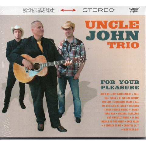 Uncle John Trio - For Your Pleasure CD - Digi-Pack