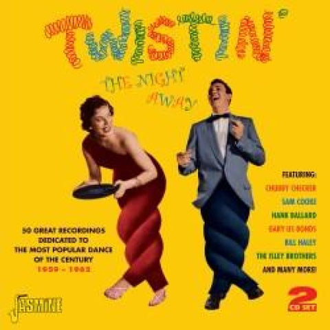 VARIOUS ARTISTS - TWISTIN’ THE NIGHT AWAY - 50 GREAT RECORDINGS DEDICATED TO THE MOST POPULAR DANCE OF THE CENTURY 1959-1962 DOUBLE CD - CD